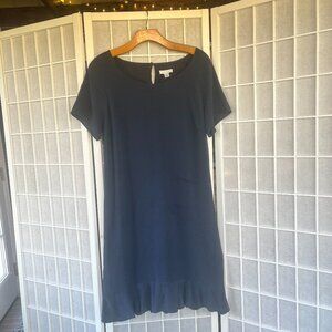 Garnet Hill Silk dress Navy size 10